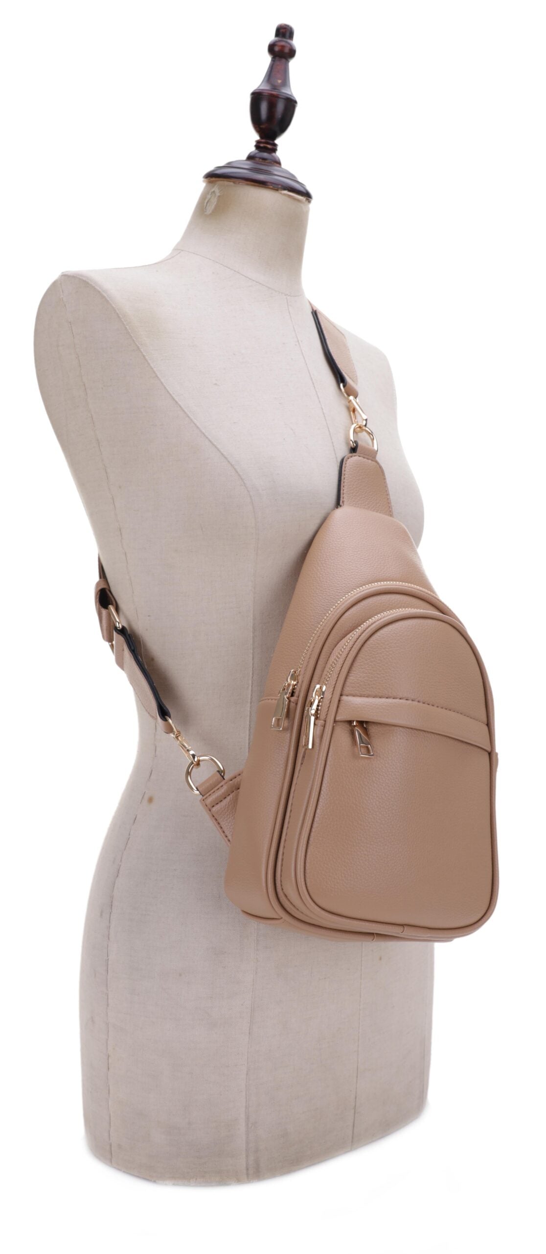 Gail Triple Compartment Sling with Web Strap