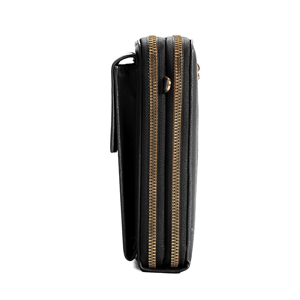 JACKY MULTI COMPARTMENT CROSSBODY WITH FRONT TASSEL