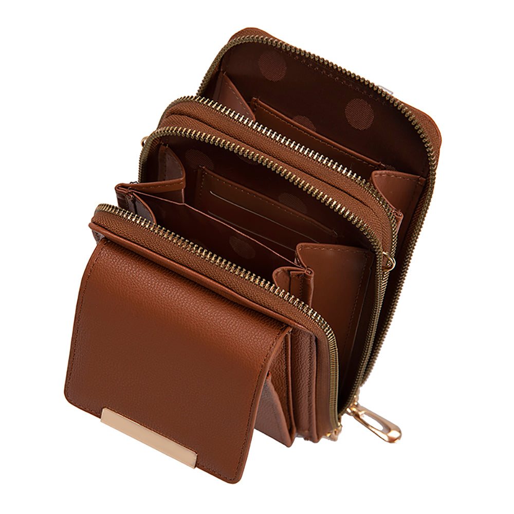 JACKY MULTI COMPARTMENT CROSSBODY WITH FRONT TASSEL